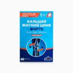 Kaltsium, magneesium, tsink+vitamiin D3 Forte. Toidulisand, 60 tbl.